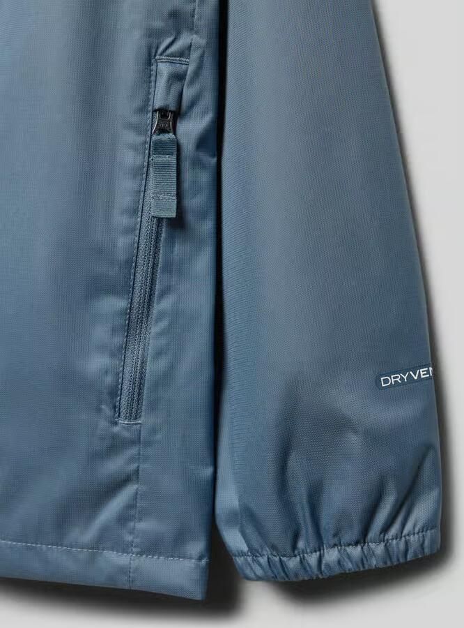 The North Face Regenjack met logo en ritszakken