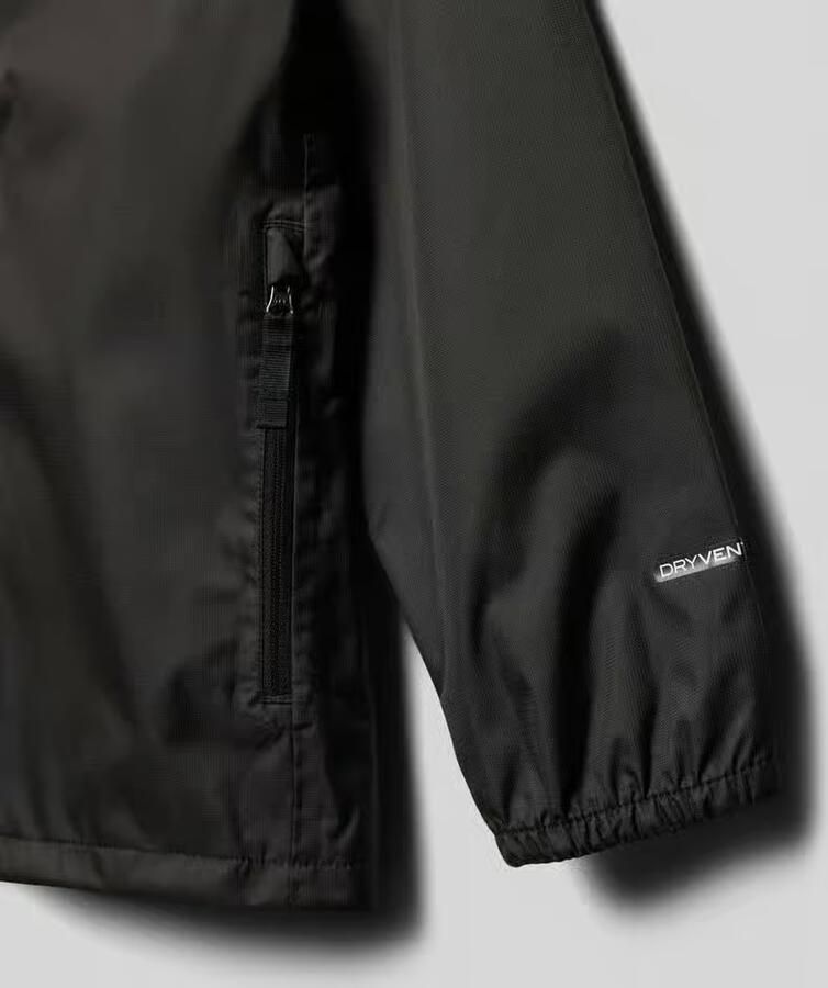 The North Face Regenjack met logo en ritszakken