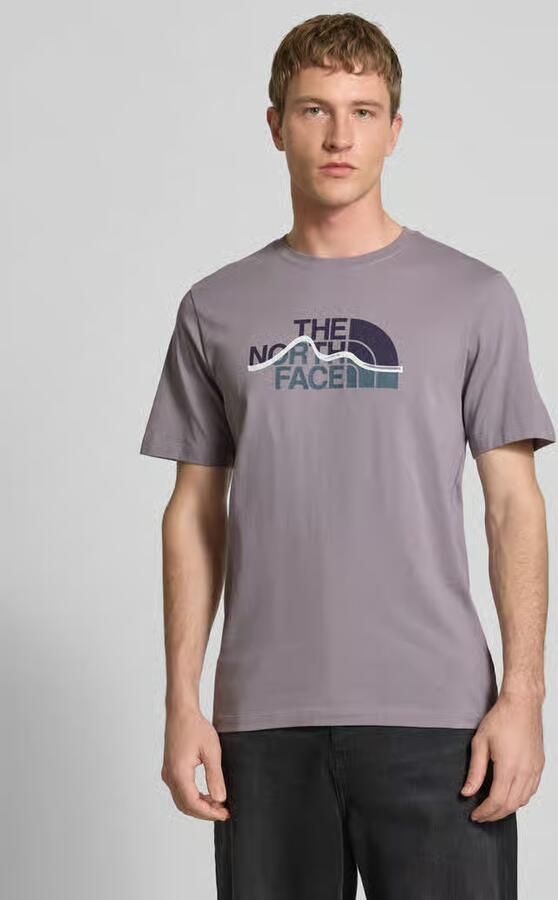 The North Face Regular fit T-shirt van pure katoen Model 'MOUNTAIN LINE' - Foto 4