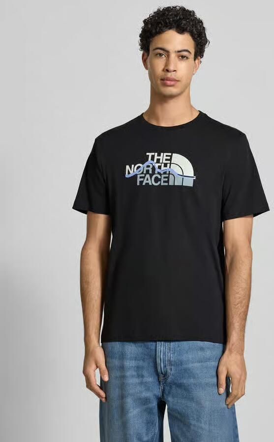 The North Face Regular fit T-shirt van pure katoen Model 'MOUNTAIN LINE' - Foto 3