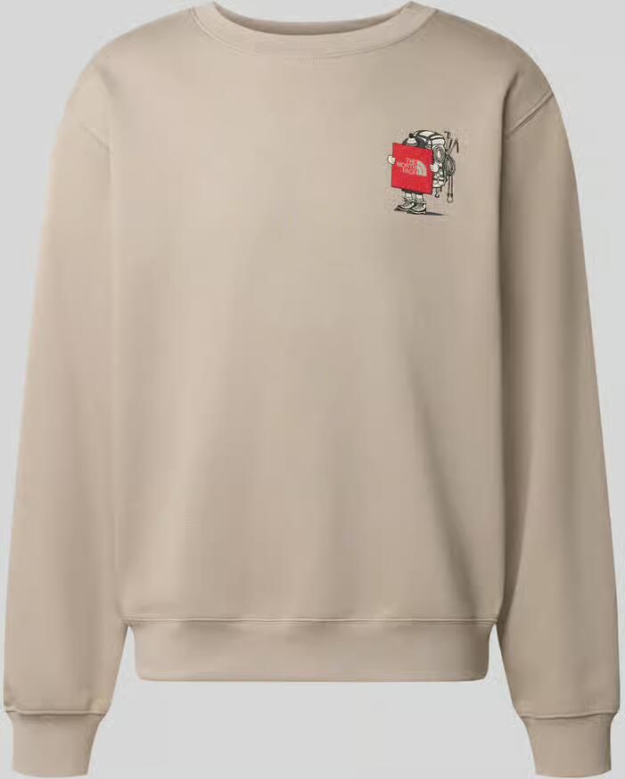 The North Face relaxed fit sweatshirt van katoenmix met labeldetail - Foto 2