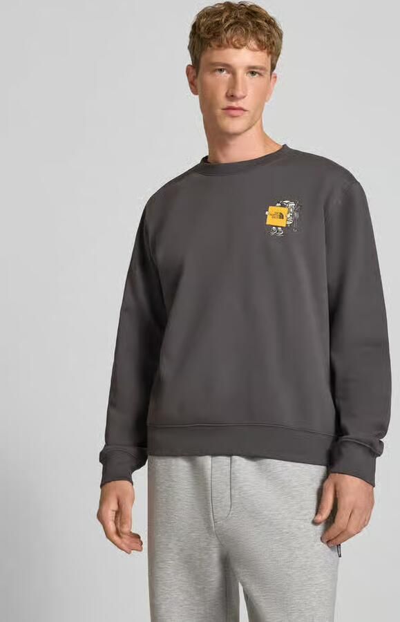 The North Face relaxed fit sweatshirt van katoenmix met labeldetail - Foto 3
