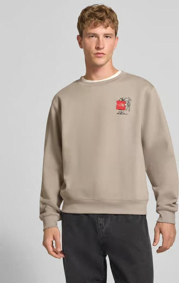 The North Face relaxed fit sweatshirt van katoenmix met labeldetail - Foto 4