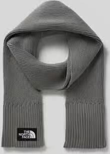 The North Face Sjaal in tricotlook met logopatch