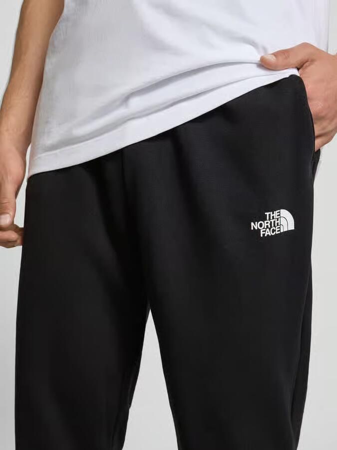 The North Face Zwarte katoenen sweatpants met elastische tailleband Black
