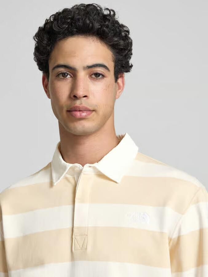 The North Face Sweatshirt met polokraag en labelstitching