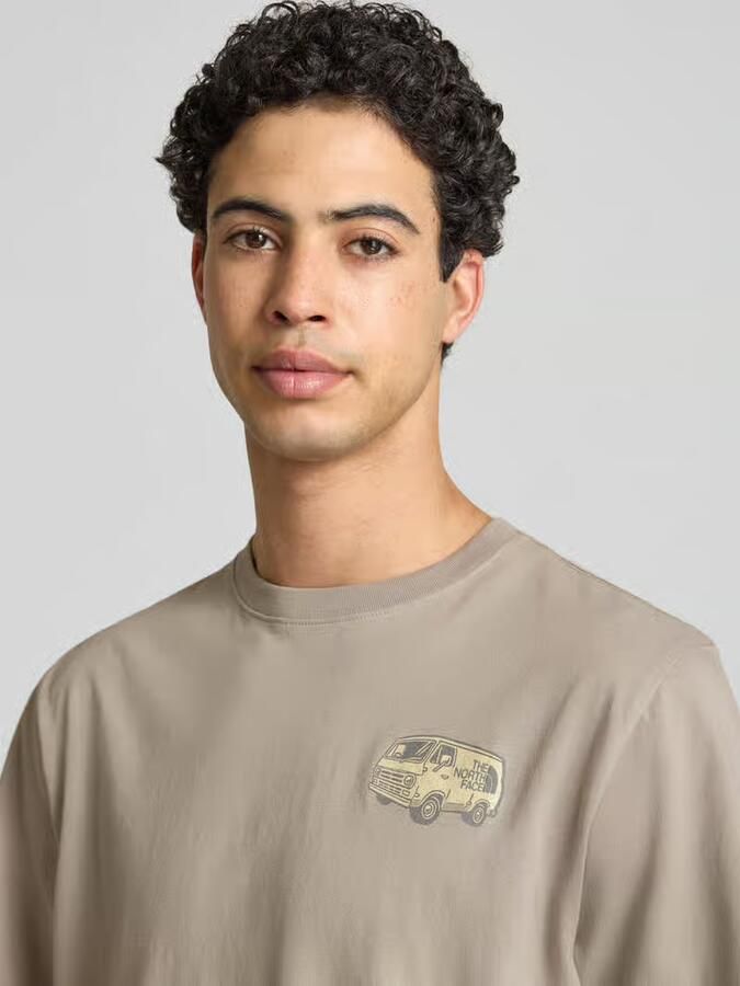 The North Face T-shirt met labelprint en ronde hals