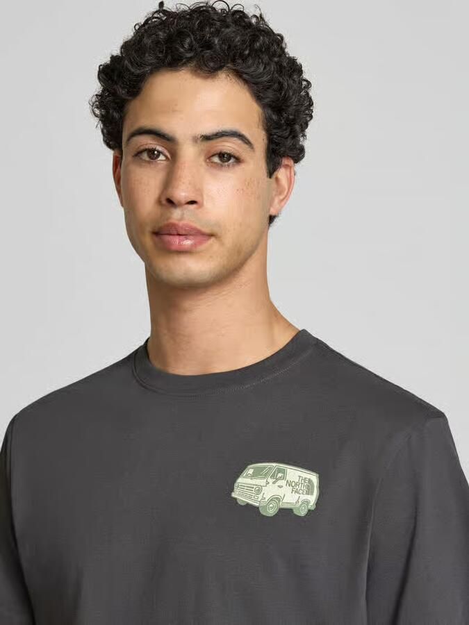 The North Face T-shirt met labelprint en ronde hals