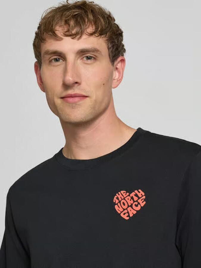 The North Face T-shirt met labelprint en ronde hals