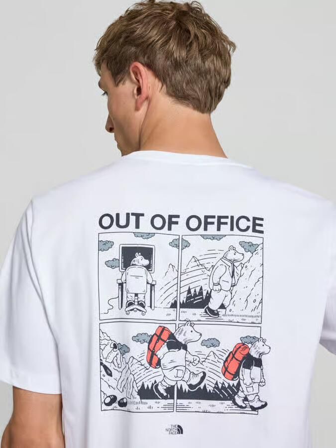 The North Face T-shirt met labelprint en ronde hals