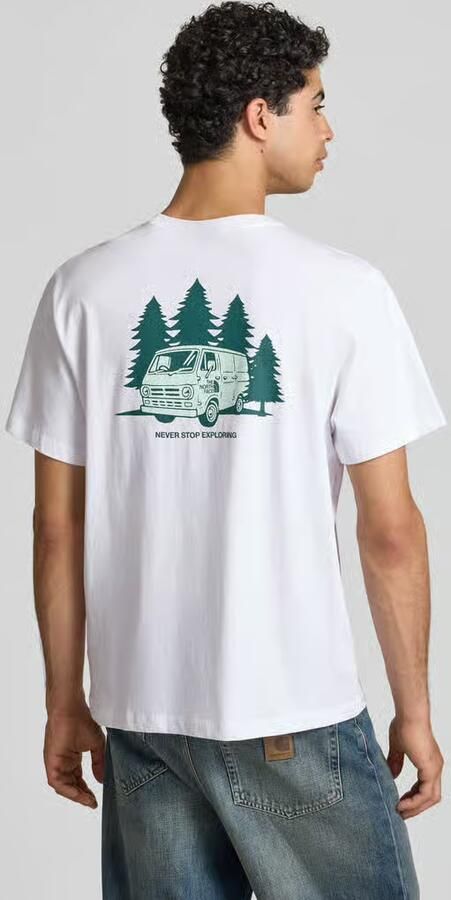 The North Face T-shirt met labelprint en ronde hals