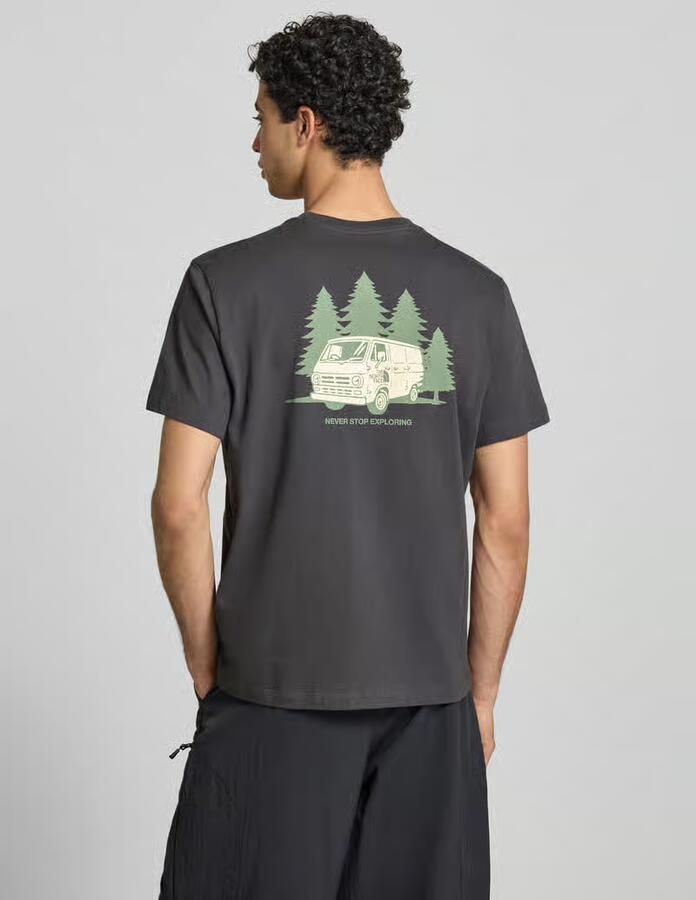 The North Face T-shirt met labelprint en ronde hals