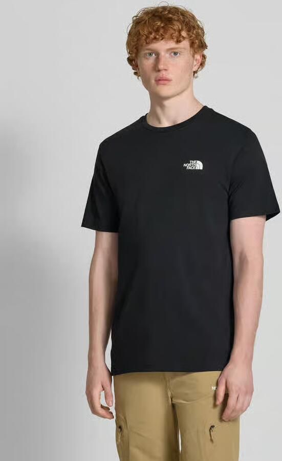 The North Face Eenvoudige Dome Logo Katoenen T-shirt Black Heren - Foto 6