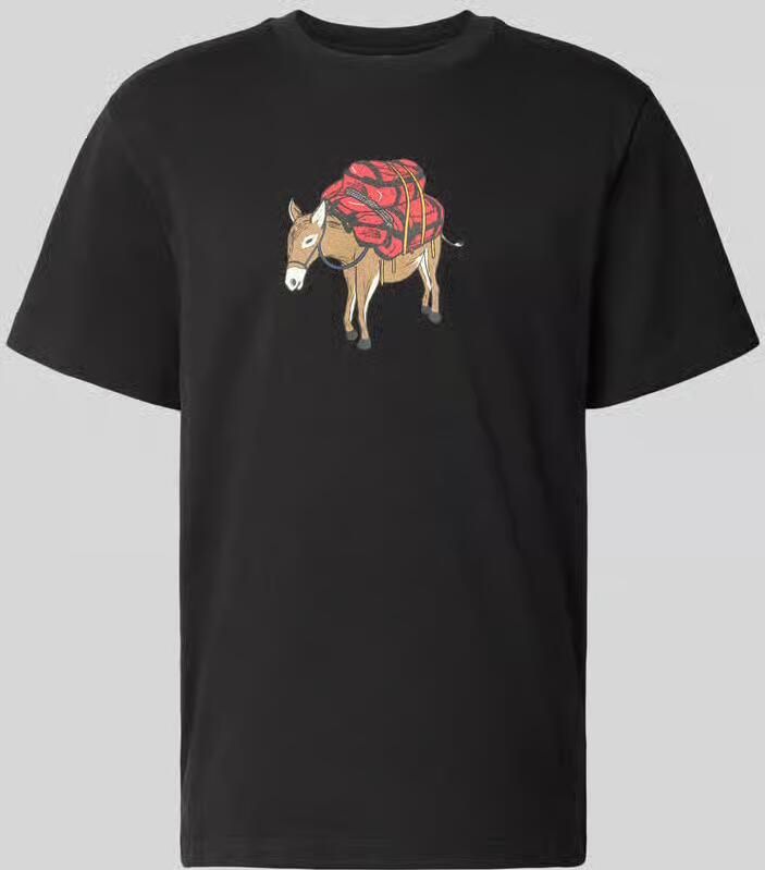 The North Face T-shirt met motiefprint model 'DONKEY TAXI'