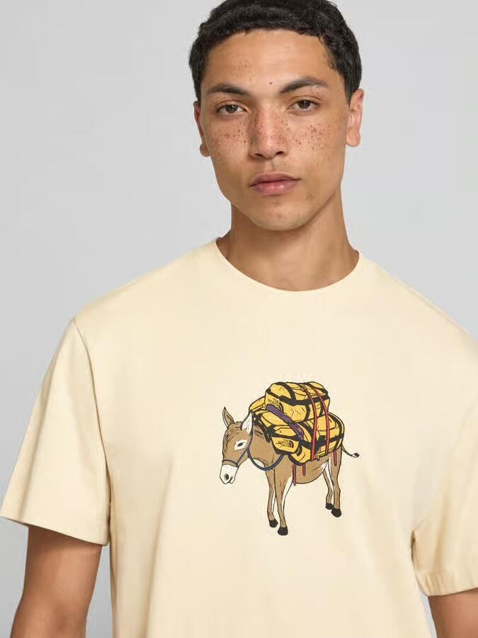 The North Face T-shirt met motiefprint model 'DONKEY TAXI'