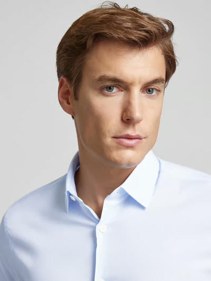 Tiger Of Sweden Extra slim fit zakelijk overhemd met kentkraag model 'BRODIE'
