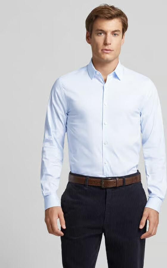 Tiger Of Sweden Extra slim fit zakelijk overhemd met kentkraag model 'BRODIE' - Foto 7