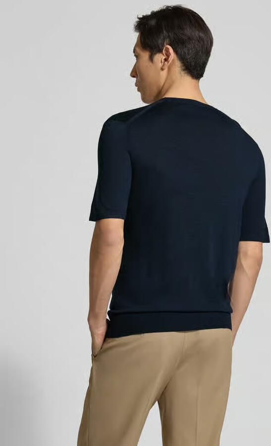 Tiger Of Sweden Gebreid shirt met ronde hals model 'Connor'