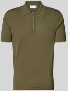 Tiger Of Sweden regular fit poloshirt met korte ritssluiting model 'ORBIT'