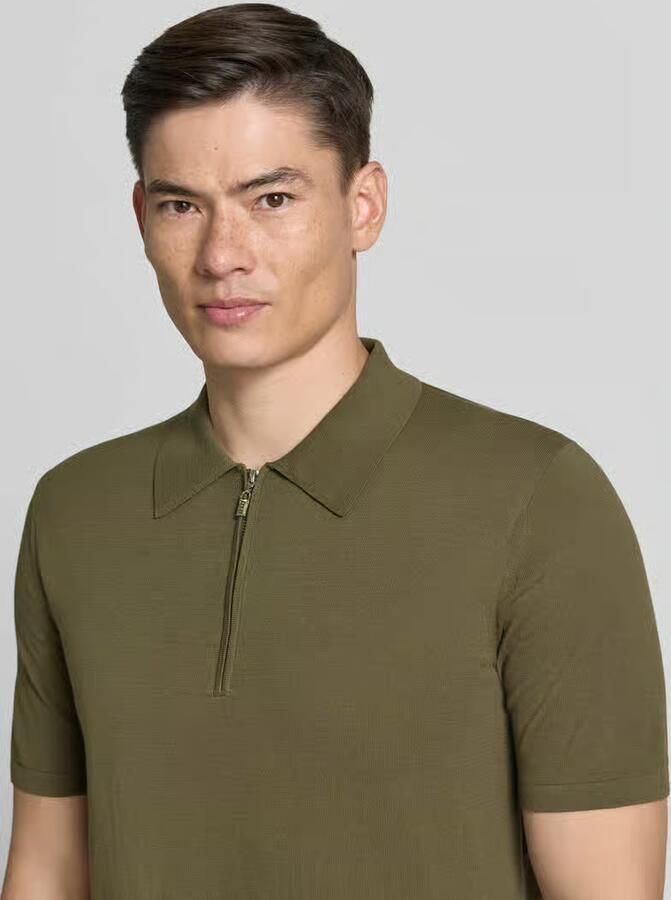 Tiger Of Sweden regular fit poloshirt met korte ritssluiting model 'ORBIT'