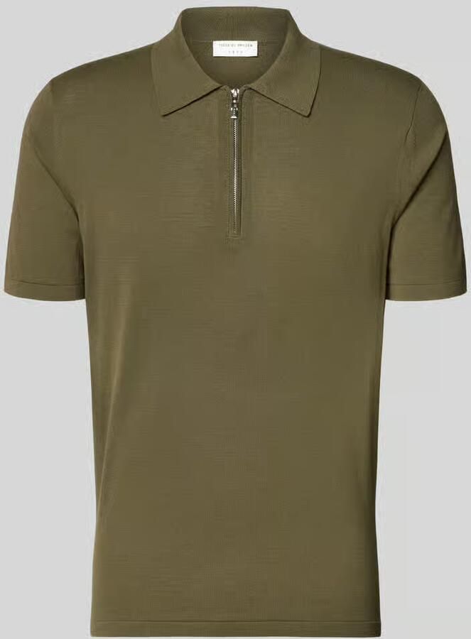 Tiger Of Sweden regular fit poloshirt met korte ritssluiting model 'ORBIT' - Foto 2