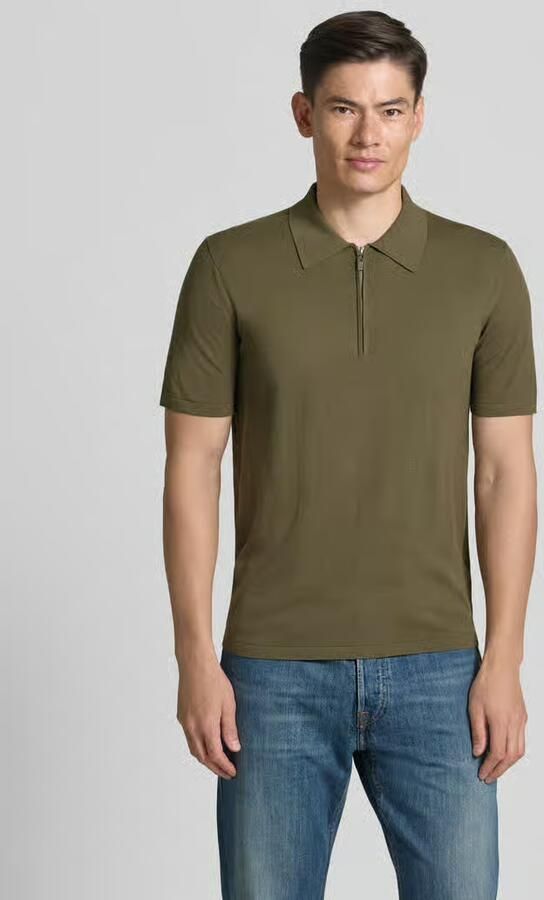 Tiger Of Sweden regular fit poloshirt met korte ritssluiting model 'ORBIT' - Foto 3