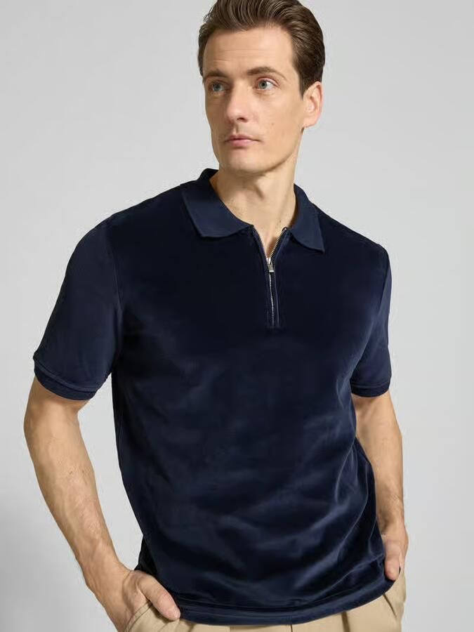 Tiger Of Sweden Regular Fit poloshirt met ritssluiting model 'Francis'