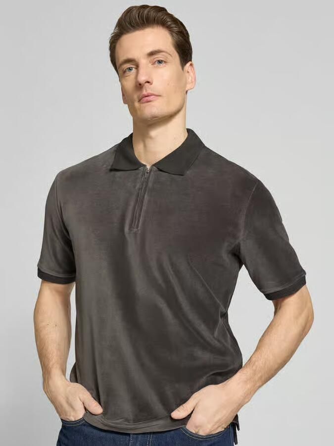 Tiger Of Sweden Regular Fit poloshirt met ritssluiting model 'Francis'