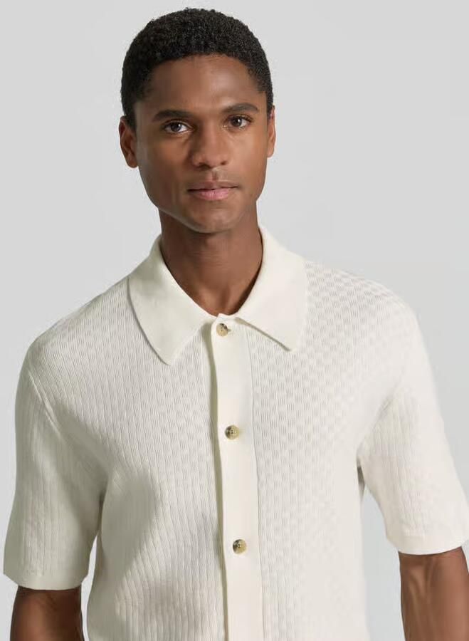 Tiger Of Sweden regular fit poloshirt met structuurpatroon model 'ARAAWEN'