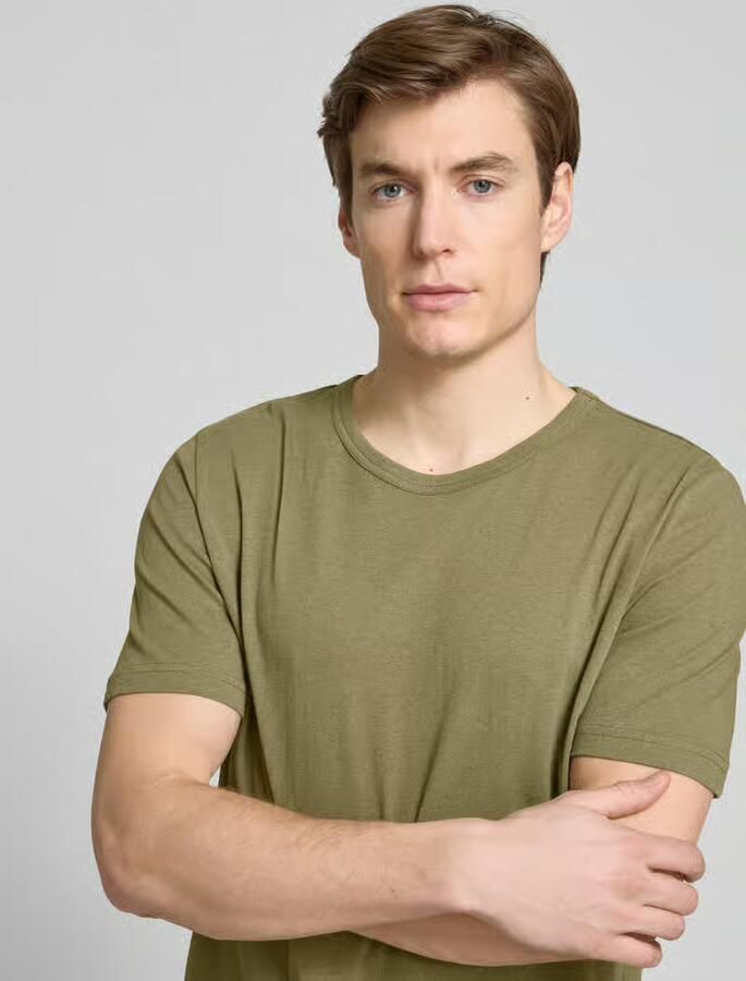 Tiger Of Sweden T-shirt met labeldetail model 'OLAF'