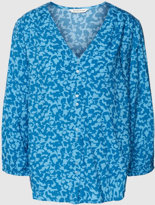 Tom Tailor Blouse van pure viscose met all-over motief