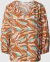 Tom Tailor Blouse van viscose met all-over motief - Thumbnail 1