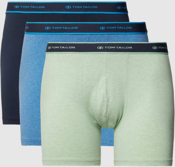 Tom Tailor Boxershort met logo in band in een set van 5 stuks