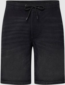 Tom Tailor Denim Jeansshort elastische band met rijgkoord