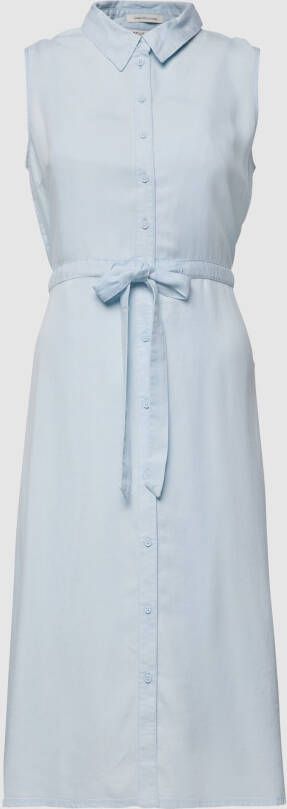 Tom Tailor Denim Midi-jurk van lyocell met tunnelkoord