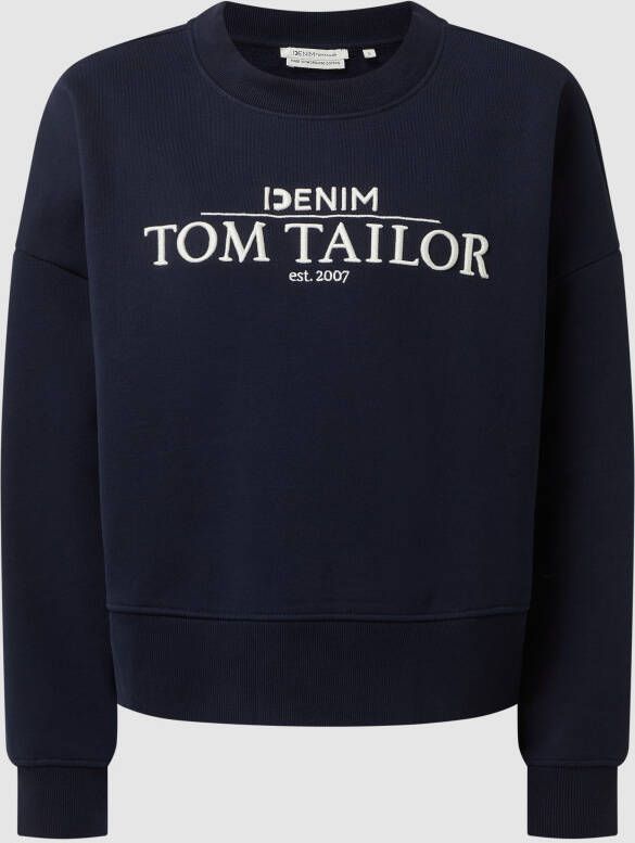 Tom Tailor Denim Oversized sweatshirt van katoen