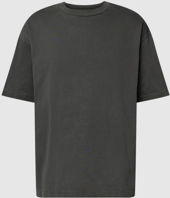 Tom Tailor Relaxed Fit Katoen Logo Print T-Shirt Black Heren