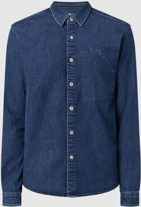 Tom Tailor Denim Relaxed fit jeansoverhemd met stretch