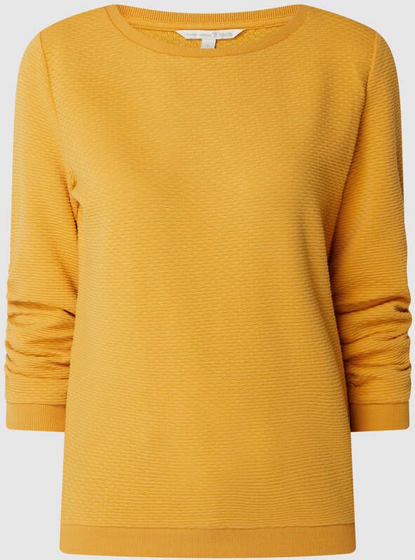 Tom Tailor Denim Sweatshirt met honingraatpatroon