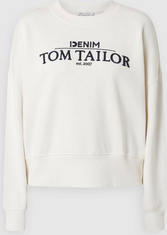 Tom Tailor Denim Sweatshirt met afhangende schouders