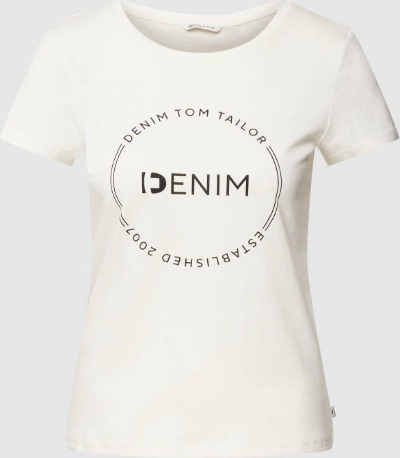 Tom Tailor Denim T-shirt met labelprint