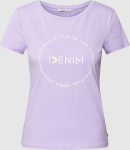 Tom Tailor Denim T-shirt met labelprint