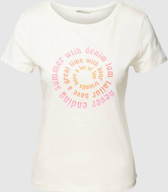 Tom Tailor Denim T-shirt met logoprint