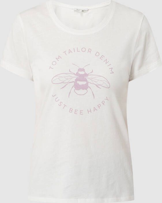 Tom Tailor Denim T-shirt met tekst
