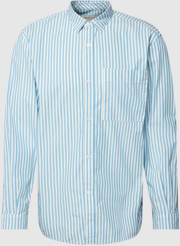 Tom Tailor Denim Vrijetijdsoverhemd met streepmotief model 'relaxed stripe'