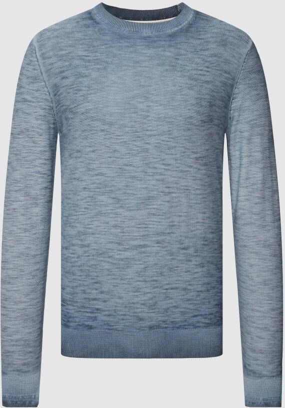 Tom Tailor Gebreide pullover in gemêleerde look model 'washed crewneck knitter'