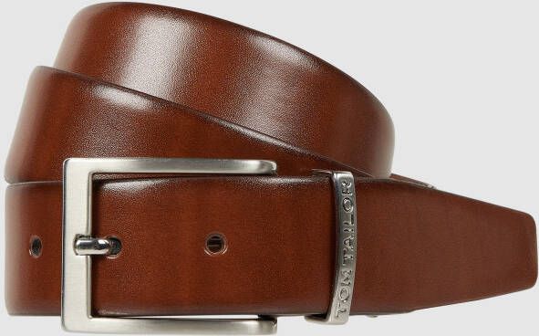 Tom Tailor Leren riem TTBILL 3.5 cm brede herenriem vrijetijd- en pakriem tot