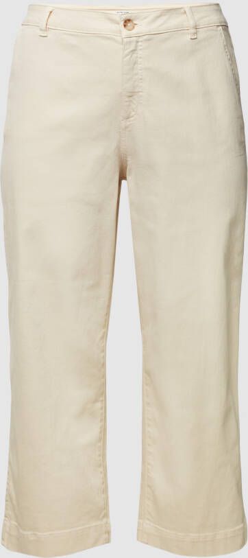 Tom Tailor Loose fit broek met labeldetail