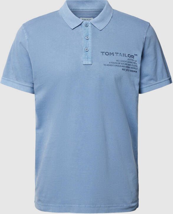 Tom Tailor Poloshirt met labelprint