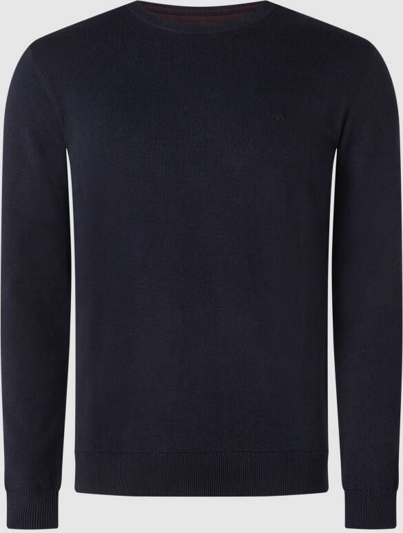 Tom Tailor Stijlvolle Ronde Hals Gebreide Trui Blue Heren